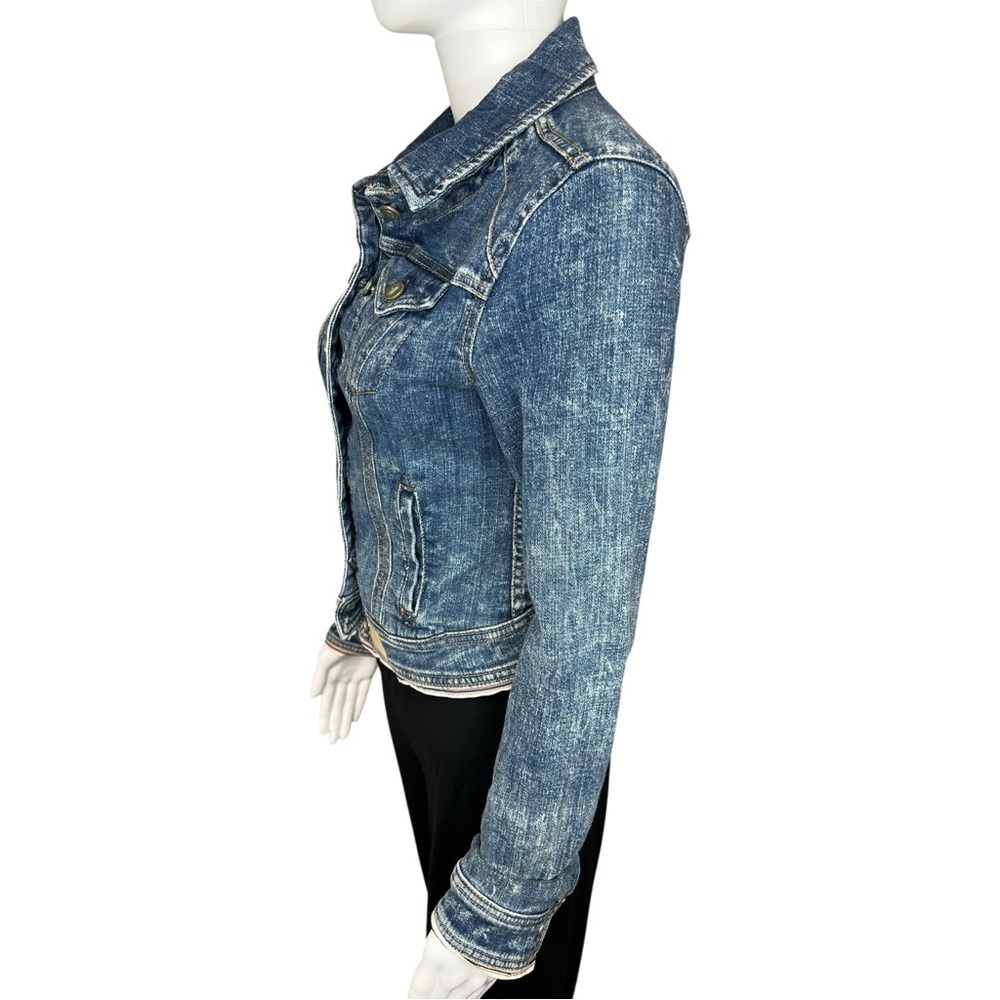 Pilcro and the Letterpress Anthropologie Blue Jean Jacket XS - Picture 4 of 8